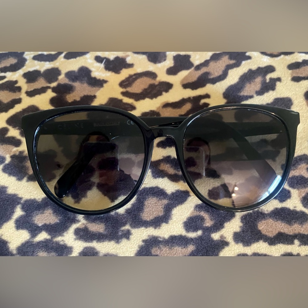 Celine Black Oversized Gradient Lens Sunglasses CL 41068/S - Picture 3 of 7